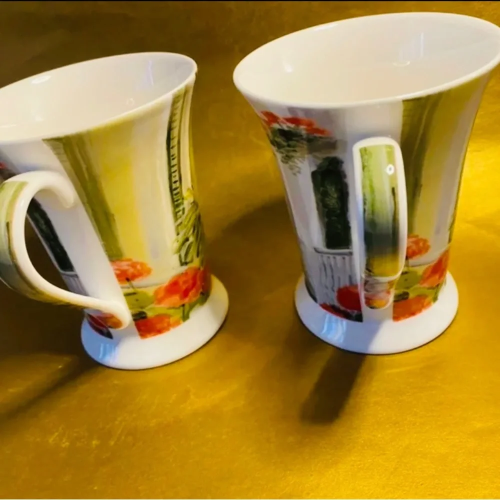 Mary Whaley Adams Artist Art For The Table Pimpernel Mugs Set of 4